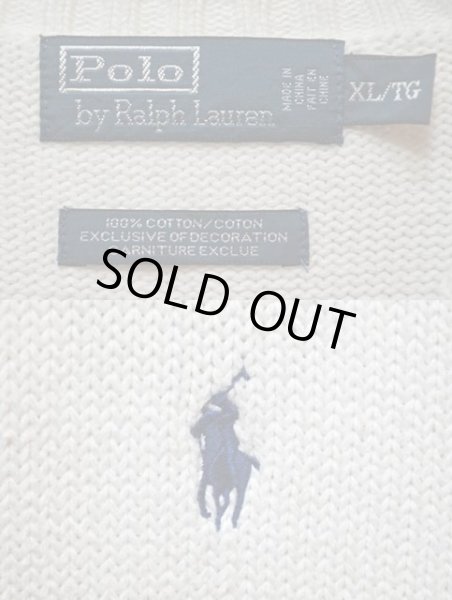 画像3: Polo Ralph Lauren コットンニット “WHITE” (3)