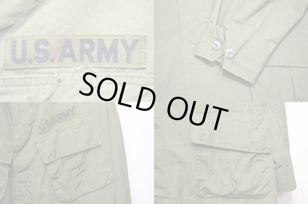画像4: 60's US.ARMY ジャングルファティーグジャケット “LARGE-SHORT” (4)