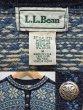 画像3: 90's L.L.Bean ノルディック柄 ウールニット “BLUE系” (3)