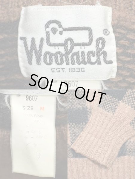 画像3: 80's Woolrich チェック柄 ウールニット (3)