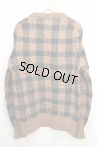 画像2: 80's Woolrich チェック柄 ウールニット (2)