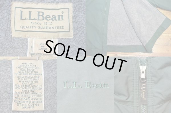 画像3: 90-00's L.L.Bean ウォームアップジャケット “GREEN×GRAY” (3)