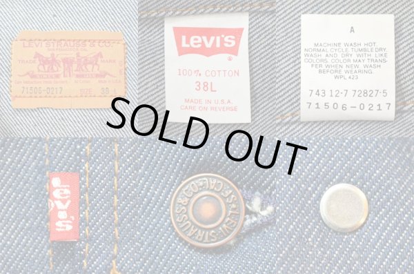 画像3: 80's Levi's 70506-0217 デニムジャケット “38L / DEADSTOCK” (3)