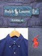 画像3: Polo Ralph Lauren コットンツイル ボタンダウンシャツ “NAVY” (3)