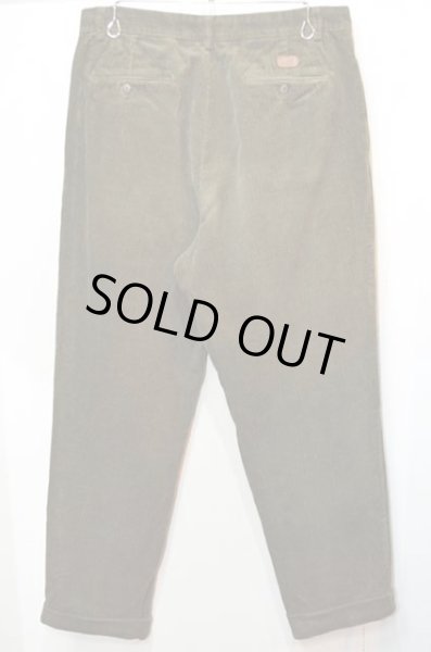 画像2: Polo Ralph Lauren 2タック 太畝コーデュロイパンツ “OLIVE” (2)