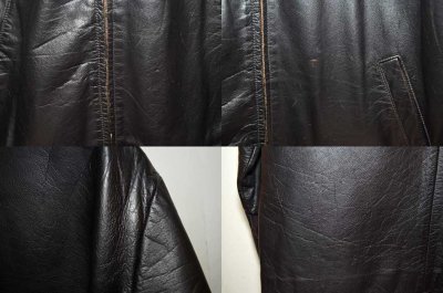 画像1: OLD GAP レザースポーツジャケット “BLACK”