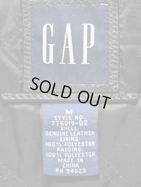 画像3: OLD GAP レザースポーツジャケット “BLACK” (3)