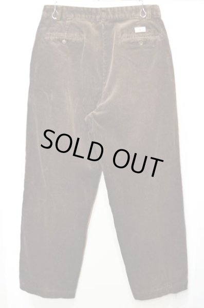 画像2: 90's Polo Ralph Lauren 2タック 太畝コーデュロイパンツ “BROWN” (2)