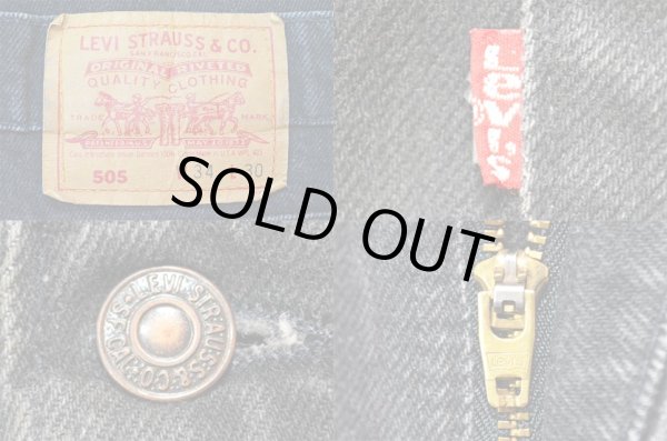 画像3: 90's Levi's 505 ブラックデニムパンツ “W34×L30 / MADE IN USA” (3)