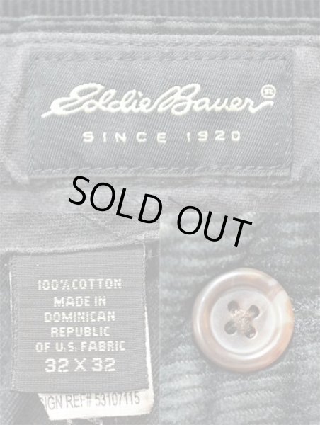 画像3: 90-00's Eddie Bauer 太畝コーデュロイパンツ “BLACK” (3)