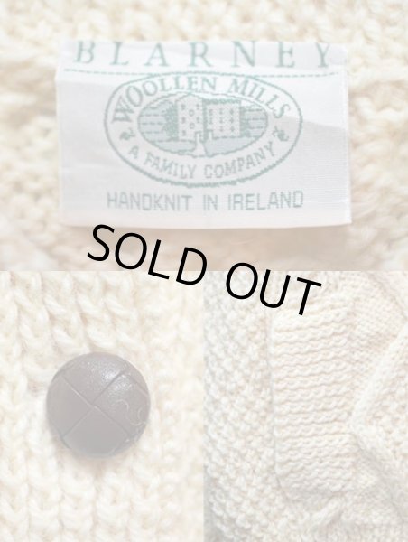 画像3: BLARNEY WOOLEN MILLS フィッシャーマンカーディガン “MADE IN IRELAND” (3)