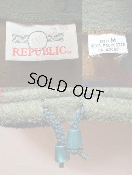 画像3: 90's DENIM REPUBRIC 総柄 フリースフーディー (3)