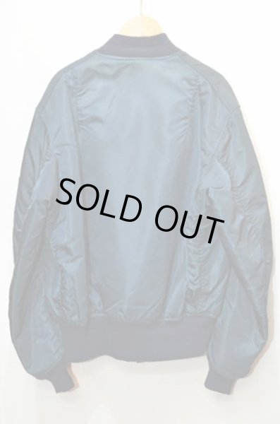 画像2: 90's ALPHA MA-1フライトジャケット “NAVY” (2)