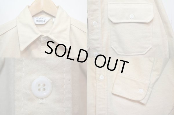 画像4: 70's Woolrich シャモアクロスシャツ “NON WASH” (4)
