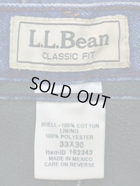 画像3: 90-00's L.L.Bean フリースライナー付き デニムパンツ (3)