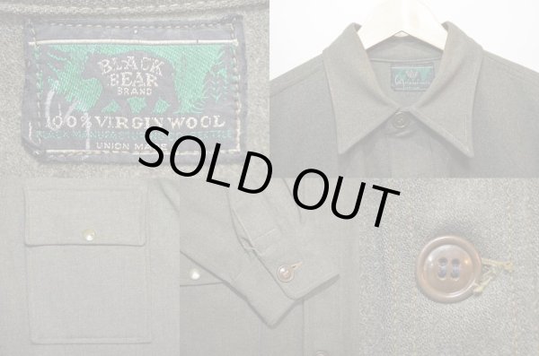 画像3: 50's BLACK BEAR マッキノージャケット (3)