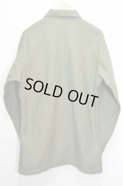 画像2: 70's US.ARMY コットンサテン ユーティリティシャツ (2)