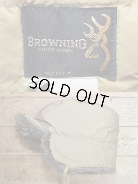 画像2: 70-80's BROWNING イヤーフラップ付きダウンキャップ "MADE IN USA" (2)