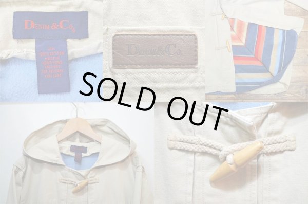 画像3: 90's DENIM&Co ライナー付き コットンダッフルコート (3)