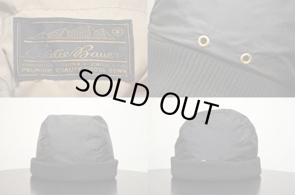 画像2: 80's Eddie Bauer ダウンキャップ “黒タグ” (2)