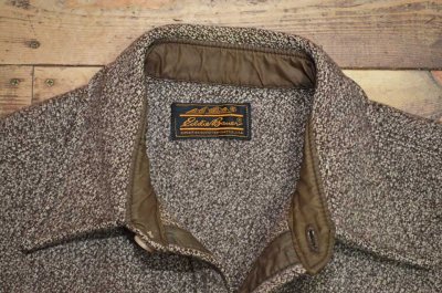 画像1: 80's Eddie Bauer ウールマッキーノジャケット “黒タグ / エルボーパッチ”