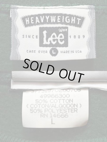 画像3: 90's Lee 無地スウェット "DEADSTOCK / MADE IN USA / GREEN" (3)