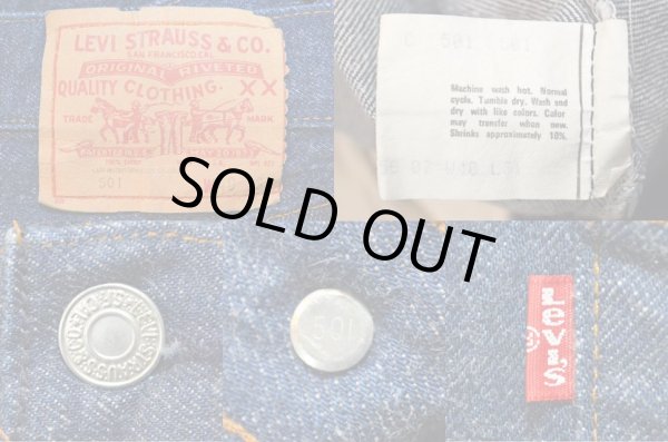 画像3: 90's Levi's 501 デニムパンツ “MADE IN USA / 真紺” (3)