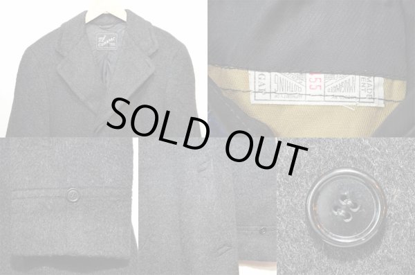 画像4: 50's Town clad アルパカ×ウール コート "BLACK / CUNAPAC" (4)