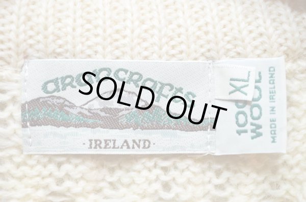 画像3: Arancrafts クルーネック フィッシャーマンセーター “MADE IN IRELAND” (3)