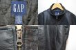 画像3: OLD GAP ハイネック レザージャケット “BLACK” (3)