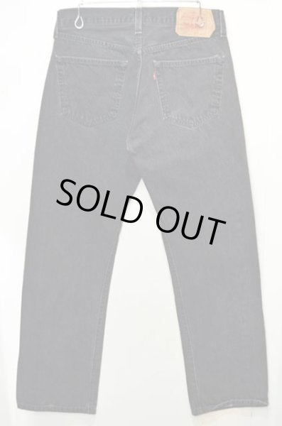 画像2: Levi's 501 ブラックデニムパンツ (2)