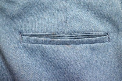 画像1: 90's Levi's ACTION SLACKS “HEATHER LIGHT BULE / TALON ZIP”