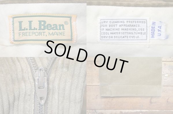 画像3: 80's L.L.Bean 2タック 太畝コーデュロイパンツ “MADE IN USA” (3)