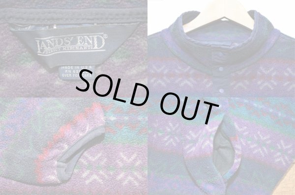 画像3: 90's LANDS' END スナップT型 フリースジャケット “MADE IN USA” (3)