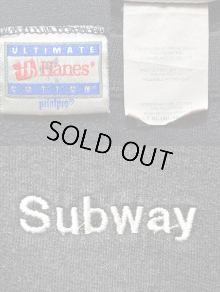 画像3: 90-00's SUBWAY ロゴ刺繍入り スウェットシャツ (3)