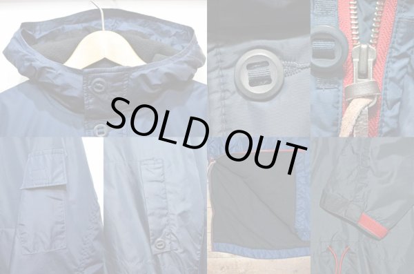 画像4: OLD GAP フリースライナー ナイロンアノラックパーカー “NAVY” (4)