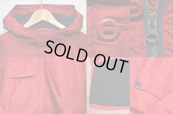 画像4: OLD GAP フリースライナー ナイロンアノラックパーカー “RED” (4)