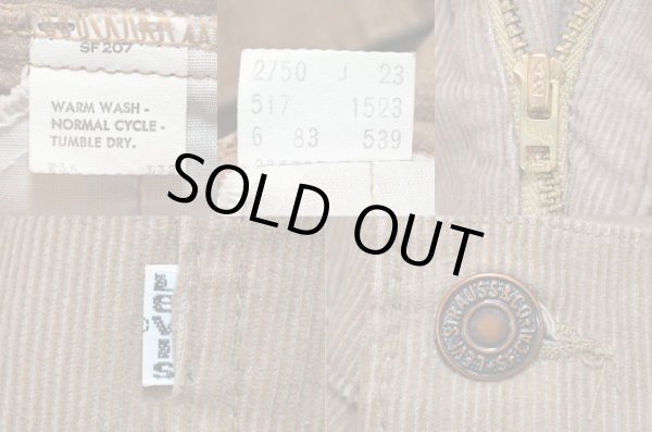 画像3: 80's Levi's 517-1523 コーデュロイパンツ (3)