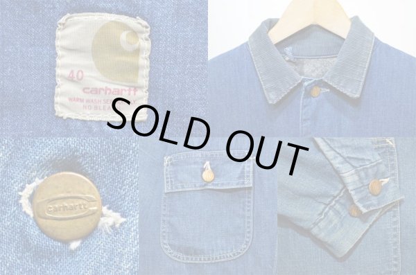 画像3: 70's Carhartt デニム カバーオール (3)