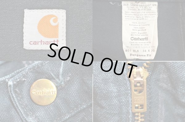 画像3: 90-00's Carhartt ダブルニー ダックペインターパンツ “BLACK / W34×L30” (3)
