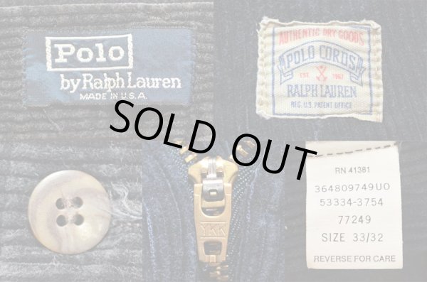画像3: 90's Ralph Lauren 太畝コーデュロイパンツ “POLO CORDS / MADE IN USA” (3)