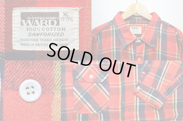 画像3: 60-70's MONTGOMERY WARD ヘビーネルシャツ (3)