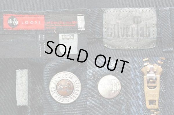 画像3: 90's Levi's silverTab ブラックデニムパンツ “Loose / MADE IN USA” (3)