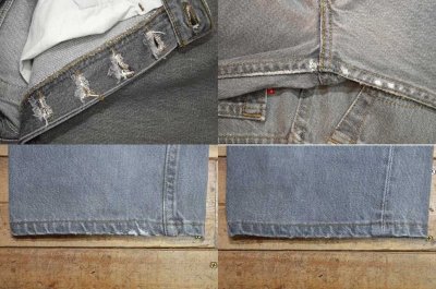 画像1: 90's Levi's 501 先染めブラックデニムパンツ “AS-IS”