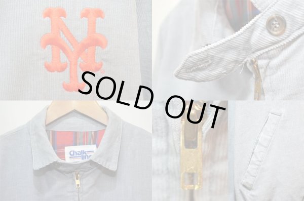 画像4: 90's Chalk Line チンスト付きコーデュロイジャケット “NEW YORK METS” (4)