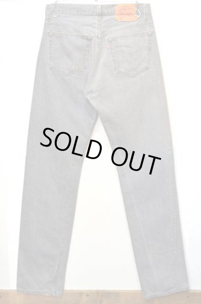 画像2: 90's Levi's 501 先染めブラックデニムパンツ “AS-IS” (2)