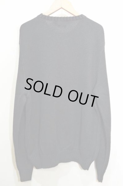 画像2: Polo Ralph Lauren コットンニット “BLACK” (2)