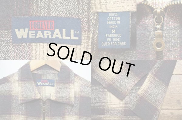 画像3: 90's FOREVER WEARALL フルZIP L/S シャツ (3)