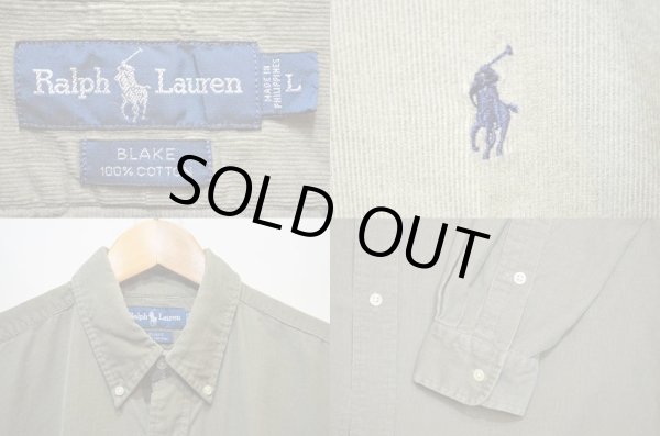 画像3: 90's Ralph Lauren コーデュロイ ボタンダウンシャツ “BLAKE” (3)