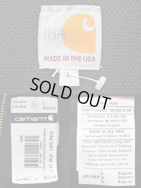 画像3: 日本未発売 Carhartt アクティブジャケット “MADE IN USA / BLACK” (3)